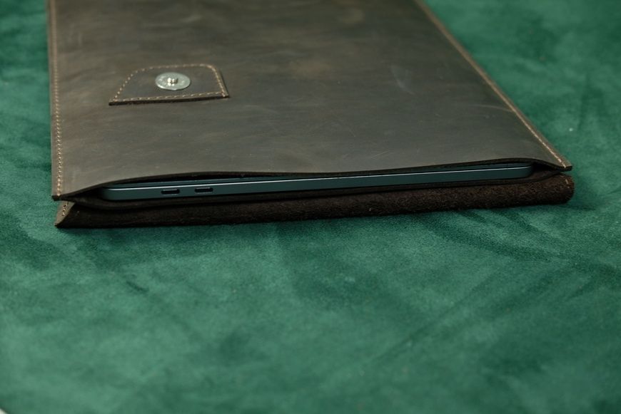 Чехол для MacBook модель S2 из натуральной кожи цвет Шоколад S2-007 фото