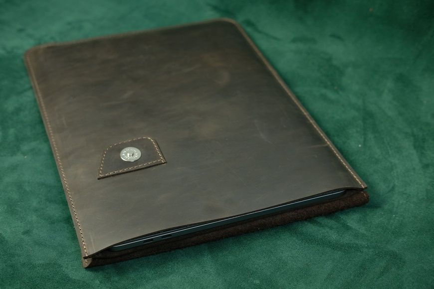 Чехол для MacBook модель S2 из натуральной кожи цвет Шоколад S2-007 фото