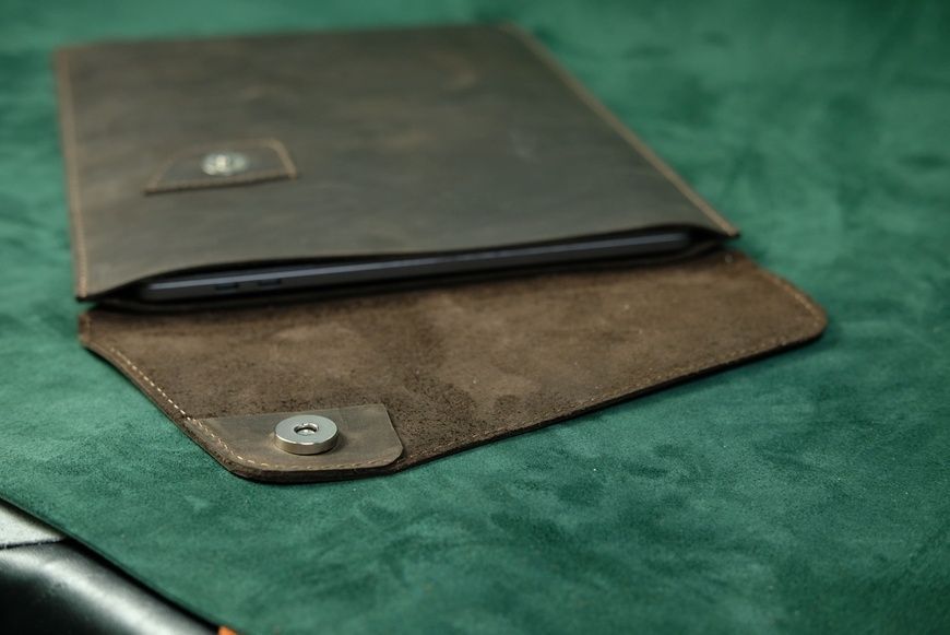Чехол для MacBook модель S2 из натуральной кожи цвет Шоколад S2-007 фото