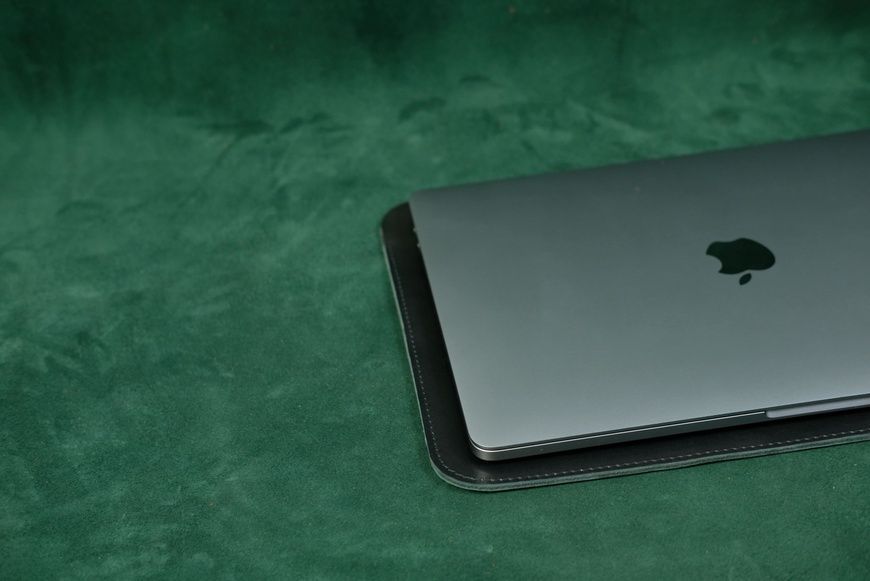 Чехол для MacBook модель S3 из натуральной кожи цвет Черный S3-14 фото
