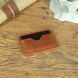 Картхолдер з натуральної шкіри колір Коньяк cardholder-08 фото