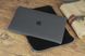 Чехол для MacBook из натуральной замши в сочетании из кожей цвет Черный Mc-014 фото 6