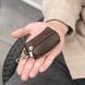 Сумка для збиральних пакетів для собак із натуральної шкіри колір Шоколад DumkaK-007 фото